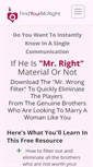 Mobile Screenshot of findyourmrright.com